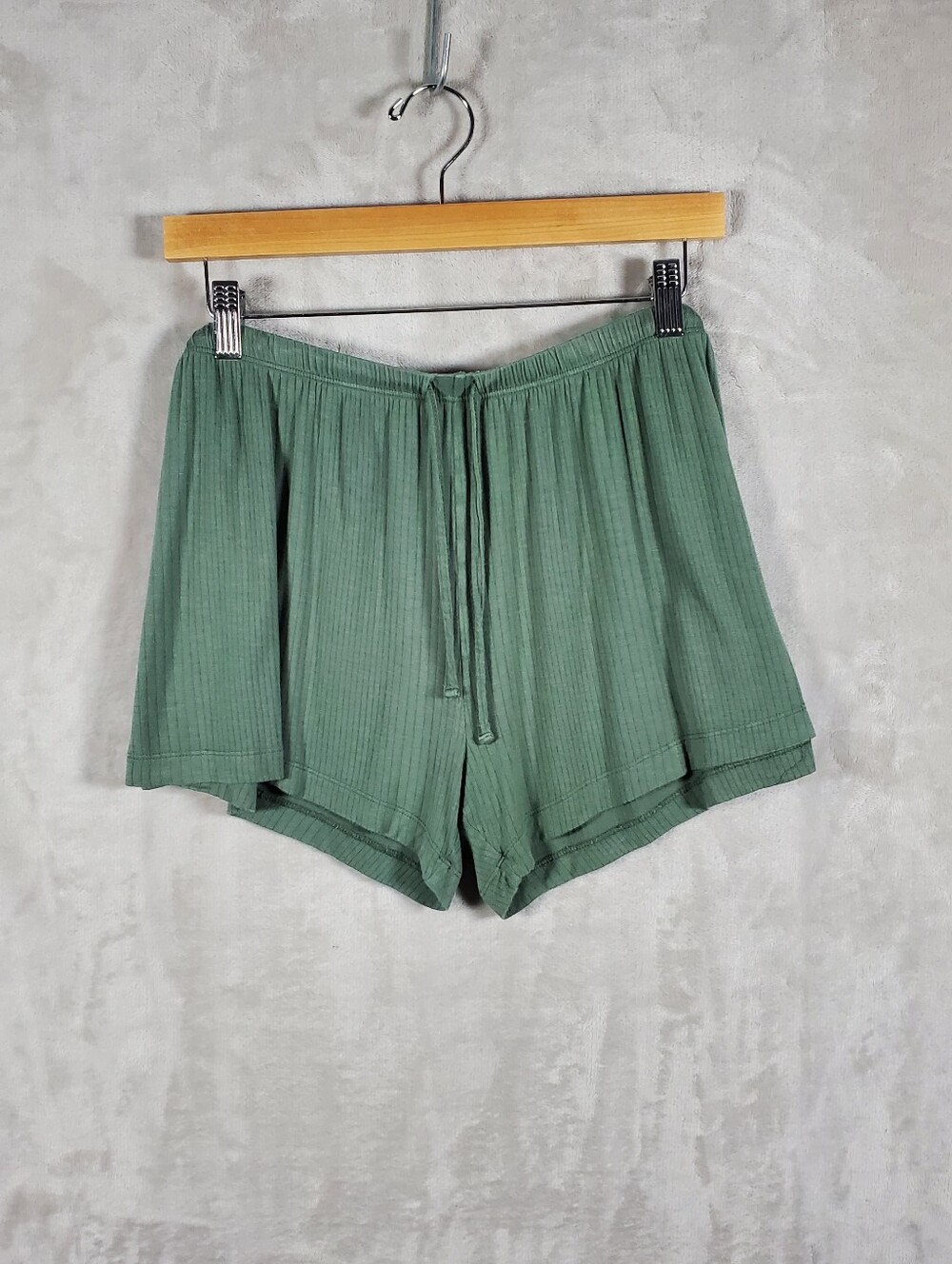 Honeydew Womens M Sage Green Ribbed Lounge Shorts Cottagecore Casual Size M